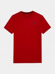 4F T-Shirt 4FWSS24TFTSM598 Czerwony Regular Fit. Czerwone t-shirty męskie 4f, m, bez wzorów, z syntetyku, bez kołnierzyka. Za 49.99 zł.