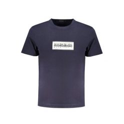 Koszulka męska Napapijri S-Box Logo. Niebieskie t-shirty sportowe męskie Napapijri, m, bez ramiączek, do biegania. Za 129.99 zł.