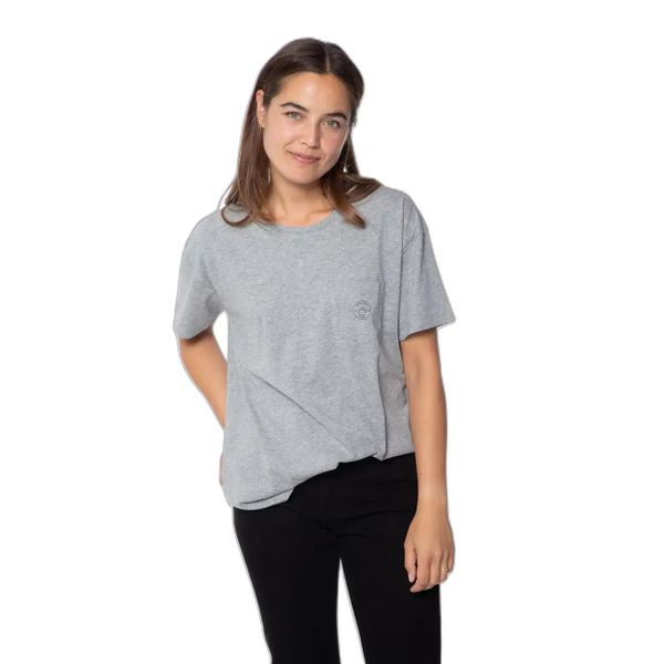 Koszulka damska Protest Prtsires. Szare t-shirty damskie Protest, bez wzorów, z bawełny, bez kołnierzyka. Za 151.00 zł.