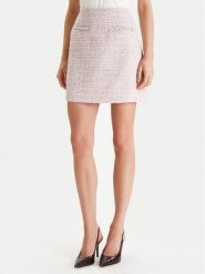 Guess Spódnica mini W6RD56 WJ632 Różowy Regular Fit. Czerwone spódniczki damskie Guess, s, z aplikacjami, z syntetyku, mini. Za 439.99 zł.