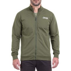 Bluza w kolorze zielonym. Zielone bluzy bez kaptura męskie Jeep, m. W wyprzedaży za 124.95 zł.