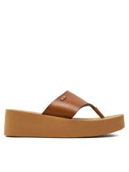 Roxy Japonki ARJL101150 Brązowy. Brązowe klapki damskie Roxy, bez wzorów, ze skóry, bez obcasa. Za 179.99 zł.