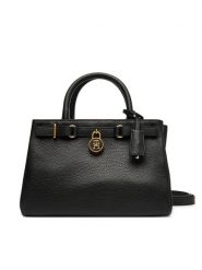 Tommy Hilfiger Torebka American Icon Mini Tote Leather AW0AW17926 Czarny. Czarne torebki klasyczne damskie Tommy Hilfiger, bez wzorów, ze skóry, bez dodatków. Za 1,039.00 zł.