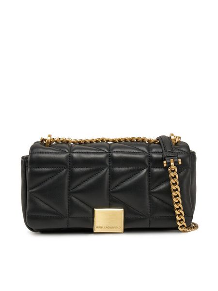 KARL LAGERFELD Torebka A1W30435 Czarny. Czarne torebki klasyczne damskie Karl Lagerfeld, bez wzorów, ze skóry, wizytowe, bez kołnierzyka, bez ramiączek. Za 859.99 zł.