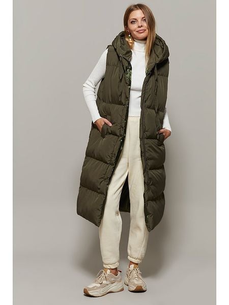 Cool and sexy Kamizelka pikowana w kolorze khaki rozmiar: S. Brązowe kamizelki damskie Cool and sexy, s. Za 152.98 zł.