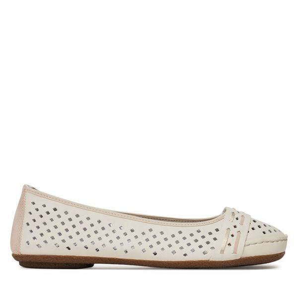 Baleriny Rieker. Brązowe baleriny damskie Rieker, bez wzorów, bez obcasa. Za 279.99 zł.