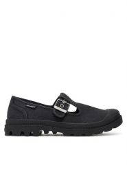 Palladium Półbuty Pampa M-Jane Washed 94475-008-M Czarny. Czarne półbuty damskie Palladium, bez wzorów, z materiału, bez obcasa, na płaskiej podeszwie. Za 279.99 zł.