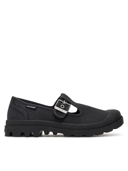 Palladium Półbuty Pampa M-Jane Washed 94475-008-M Czarny. Czarne półbuty damskie Palladium, bez wzorów, z materiału, bez obcasa, na płaskiej podeszwie. Za 279.99 zł.