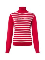 Liu Jo Collection sweter z golfem Kobiety czerwony|biały, XS. Białe golfy damskie Liu Jo Collection, xs, bez wzorów, bez ramiączek. Za 329.95 zł.