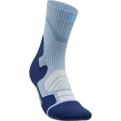 Skarpetki średniej długości z wełny merino dla kobiet Bauerfeind Outdoor Merino. Niebieskie skarpetki damskie BAUERFEIND, bez wzorów, z wełny. Za 168.00 zł.