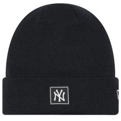 Czapka New York Yankees Team Cuff. Czarne czapki męskie New Era, bez wzorów, z dzianiny. Za 119.99 zł.