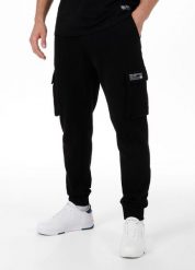 Spodnie męskie Cypress Sport. Czarne spodnie sportowe męskie PITBULL, z bawełny. Za 229.00 zł.