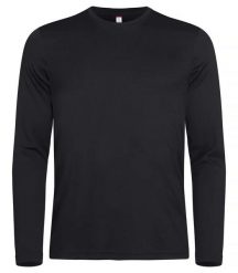 Clique Koszulka z długim rękawem Basic Active-T z spun dyed poliestru – Black. Czarne koszulki męskie z długim rękawem CLIQUE, m, z dzianiny. Za 95.28 zł.