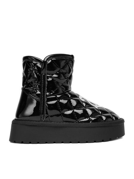 Juicy Couture Śniegowce CEO-CS6367-10 Czarny. Czarne kozaki dziewczęce Juicy Couture, bez wzorów, z materiału, bez obcasa. Za 199.99 zł.