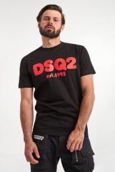 T-shirt męski DSQUARED2. T-shirty męskie Dsquared2, l, bez wzorów, bez kołnierzyka. W wyprzedaży za 733.85 zł.