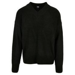Sweter z dekoltem w kształcie litery V Urban Classics. Czarne swetry męskie Urban Classics, m, bez wzorów, bez kołnierzyka. Za 221.50 zł.
