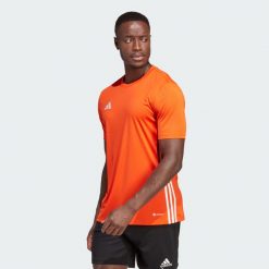 Koszulka do piłki nożnej męska adidas Tabela 23 Jersey. Zielone t-shirty sportowe męskie Adidas, m, z jersey, bez ramiączek, do piłki nożnej. Za 62.00 zł.