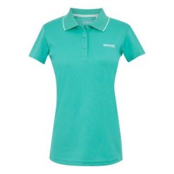 Koszulka Polo Damska Maverick V. Brązowe bluzki damskie Regatta, bez wzorów, bez kołnierzyka, bez ramiączek. Za 73.99 zł.