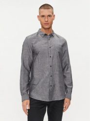 Calvin Klein Koszula K10K108664 Szary Regular Fit. Szare koszule męskie CALVIN KLEIN, l, bez wzorów, z bawełny, bez kołnierzyka, bez ramiączek. Za 329.99 zł.