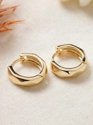 Lodie Silver Pozłacane kolczyki-kreole rozmiar: onesize. Szare kolczyki damskie Lodie Silver, metalowe. Za 100.99 zł.