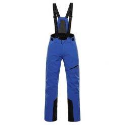 Spodnie narciarskie dla kobiet Alpine Pro Werada 2. Niebieskie spodnie materiałowe damskie Alpine Pro, bez wzorów, sportowe. W wyprzedaży za 459.00 zł.