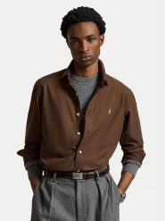 Polo Ralph Lauren Koszula 710805564519 Brązowy ciemny Regular Fit. Brązowe koszule męskie Polo Ralph Lauren, m, bez wzorów, z bawełny, bez kołnierzyka, bez ramiączek. Za 689.99 zł.