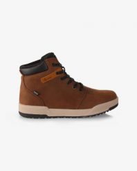 Męskie zimowe buty rekreacyjne Kilpi LOMAR HIGH WP-M. Brązowe buty trekkingowe męskie Kilpi, na zimę, z gumy, bez zapięcia, trekkingowe. Za 706.07 zł.