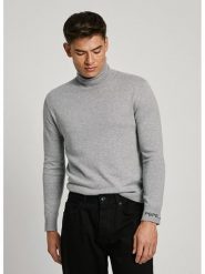 Pepe Jeans Sweter "New Andre" w kolorze szarym rozmiar: XL. Szare swetry męskie Pepe Jeans, xl, bez wzorów, z bawełny, bez kołnierzyka. Za 166.88 zł.
