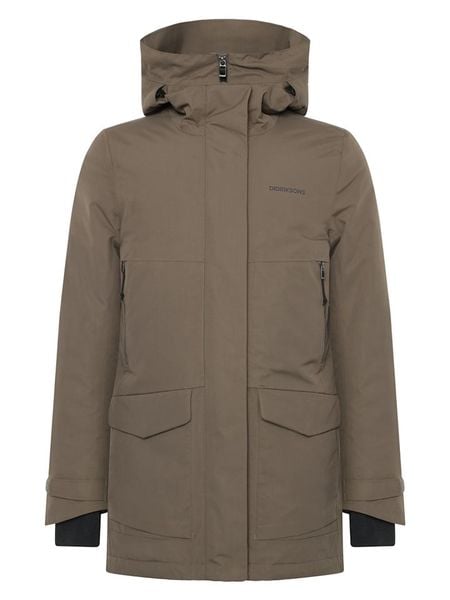 Didriksons Parka "Frida" w kolorze oliwkowym rozmiar: 36. Brązowe parki damskie Didriksons, bez wzorów. Za 529.58 zł.