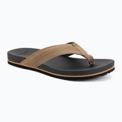 Japonki męskie Rip Curl Chiba Bloom Open Toe. Brązowe klapki i japonki męskie Rip Curl, z materiału. Za 179.99 zł.