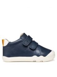 Geox Sneakersy B Steppieup Boy B465WA 000CL C4211 Granatowy. Niebieskie buty sportowe chłopięce Geox, ze skóry, bez zapięcia. Za 229.99 zł.