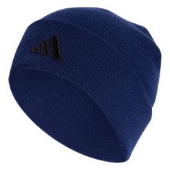 Czapka typu beanie New Logo. Czarne czapki męskie Adidas, bez wzorów. Za 109.00 zł.