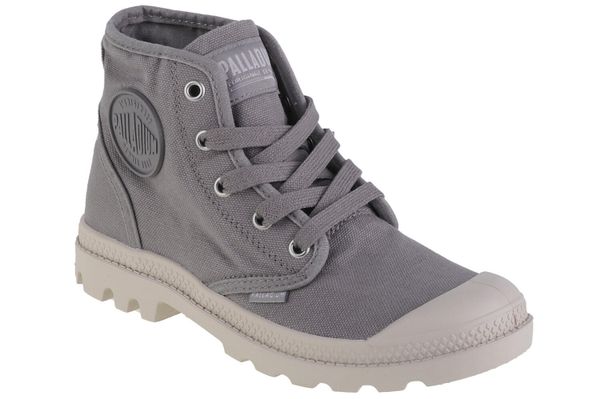 Buty sportowe Sneakersy damskie, Palladium Pampa Hi. Szare buty sportowe na co dzień damskie Palladium, bez wzorów, z materiału, trekkingowe. Za 359.99 zł.