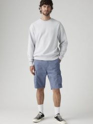 Levi's Bermudy "Carrier" w kolorze niebieskim rozmiar: W32. Niebieskie szorty męskie Levi's, bez wzorów, z bawełny. Za 129.95 zł.