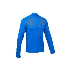 Bluza polarowa FH500 Helium męska. Niebieskie bluzy bez kaptura męskie QUECHUA, m, z elastanu. Za 129.99 zł.
