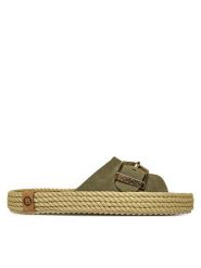 Bohonomad Klapki Corsica COR.12-00011 Khaki. Brązowe klapki damskie Bohonomad, bez wzorów, ze skóry, bez obcasa. Za 259.99 zł.