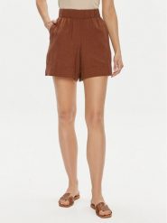 Gap Szorty materiałowe 582942-00 Brązowy Regular Fit. Brązowe szorty damskie GAP, bez wzorów, z materiału. Za 229.99 zł.