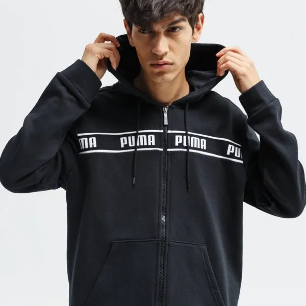Puma Bluza Amplified Crew Fl , czarny, rozmiar L. Czarne bluzy z kapturem męskie Puma, l, z bawełny. Za 269.99 zł.