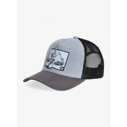 Czapka z daszkiem E9 Free-M - dust. Niebieskie czapki męskie E9, bez wzorów. Za 125.99 zł.