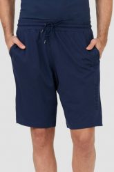 EMPORIO ARMANI Granatowe spodenki. Niebieskie szorty męskie Emporio Armani, bez kołnierzyka. W wyprzedaży za 246.99 zł.
