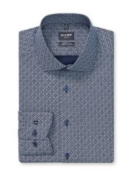 OLYMP Koszula "Luxor" - Modern fit - w kolorze granatowym rozmiar: 41. Niebieskie koszule męskie Olymp, bez wzorów, z bawełny, bez kołnierzyka, bez ramiączek. Za 131.12 zł.