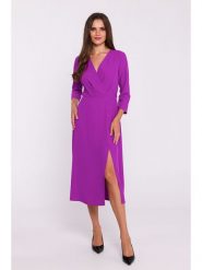 Stylove Sukienka w kolorze fioletowym rozmiar: XXL. Różowe sukienki damskie Stylove, xxl, bez wzorów, bez kołnierzyka, bez ramiączek, midi. Za 249.76 zł.