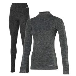 Heat Keeper zestaw termiczny Damskie Premium - koszulka + legginsy termoaktywne. Czarne bielizna termoaktywna damska HEAT KEEPER, bez wzorów. W wyprzedaży za 199.99 zł.