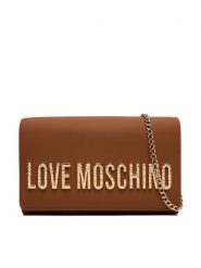 LOVE MOSCHINO Torebka JC4121PP0NKD020A Brązowy. Brązowe torebki klasyczne damskie Love Moschino, bez wzorów, ze skóry, wizytowe, bez kołnierzyka, bez ramiączek. Za 579.99 zł.