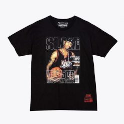 Koszulka Philadelphia 76ers NBA Slam Allen Iverson. Czarne t-shirty sportowe męskie Mitchell & Ness, xl, z materiału, bez ramiączek, do koszykówki. Za 212.50 zł.