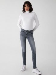 LTB Dżinsy "Molly" - Skinny fit - w kolorze szarym rozmiar: W26/L36. Szare jeansy damskie LTB, z podwyższonym stanem. Za 74.63 zł.