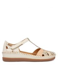 Pikolinos Półbuty Cadaques W8K-0705C1 Biały. Białe półbuty damskie Pikolinos, bez wzorów, ze skóry, bez obcasa, na płaskiej podeszwie. Za 559.99 zł.