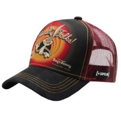 Czapka z daszkiem Capslab Looney Tunes Bugs Bunny Trucker CL/LOO3/1/RIN1. Czarne czapki męskie CapsLab, bez wzorów. Za 125.00 zł.