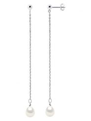Pearline Srebrne kolczyki-wkrętki z perłami rozmiar: onesize. Białe kolczyki damskie Pearline, z perłą, srebrne. Za 173.99 zł.