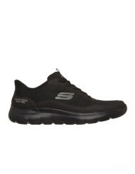 Sandały Skechers Summits Leyter Męskie Slip-on Czarne. Czarne sandały męskie Skechers, bez zapięcia. Za 340.95 zł.